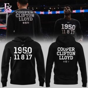 Clear visual showing the style of Portland Trail Blazers Chuck Cooper Clifton Lloyd Long Sleeve Shirt 4.