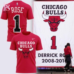 Everyday fashion product image featuring SIGNED D Rose Chicago Bulls Hoodie 3.