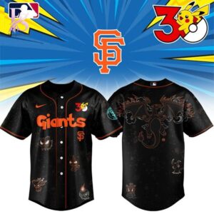 High-quality image of San Francisco Giants Pokemon 30th Anniversary 2026 Baseball Jersey 1 with vibrant colors and sharp details.