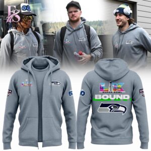 High-quality image of Seattle Seahawks 2026 Bowl LX Zip Hoodie 1 with vibrant colors and sharp details.