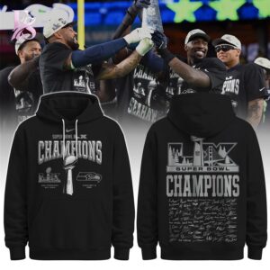 High-quality image of Seattle Seahawks Super Bowl LX Champions Hoodie 1 with vibrant colors and sharp details.