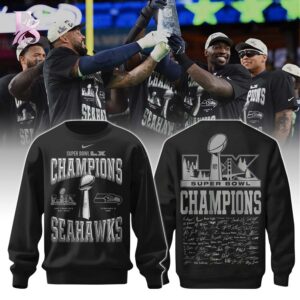 High-quality image of Seattle Seahawks Super Bowl LX Champions Hoodie 3 with vibrant colors and sharp details.