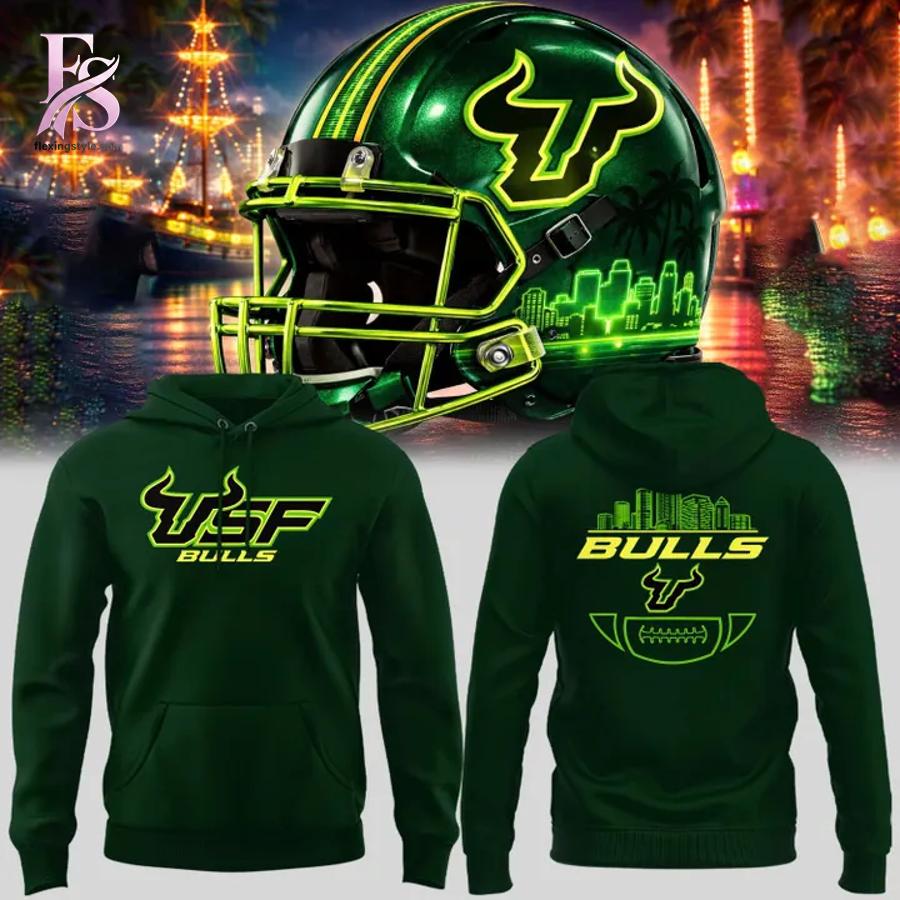 Stylish streetwear outfit featuring modern casual layering in South Florida Bulls City Edition Hoodie 1 perfect for everyday fashion looks