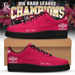 High-quality view of Sydney Sixers BBL Champions 2026 Air Force Shoes 1 featuring a stylish custom design, perfect for everyday wear or street fashion.