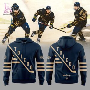 Trendy minimalist fashion piece showcased in T Walleye Heritage Weekend honoring 70 years of Toledo hockey history Hoodie 1 designed for versatile wardrobe styling