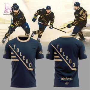 Trendy minimalist fashion piece showcased in T Walleye Heritage Weekend honoring 70 years of Toledo hockey history Hoodie 2 designed for versatile wardrobe styling