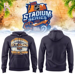Trendy minimalist fashion piece showcased in Tampa Bay Lightning Stadium Series 2026 Hoodie 4 designed for versatile wardrobe styling