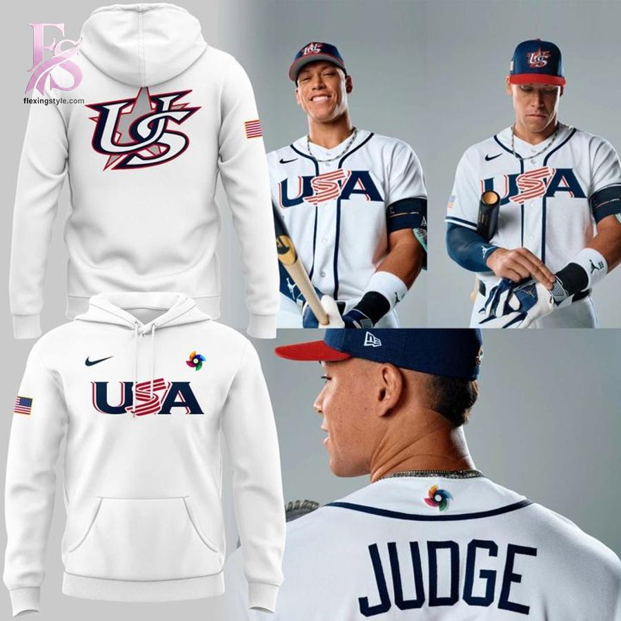 High-quality image of Team USA Baseball uniform 2026 Hoodie 1 with vibrant colors and sharp details.