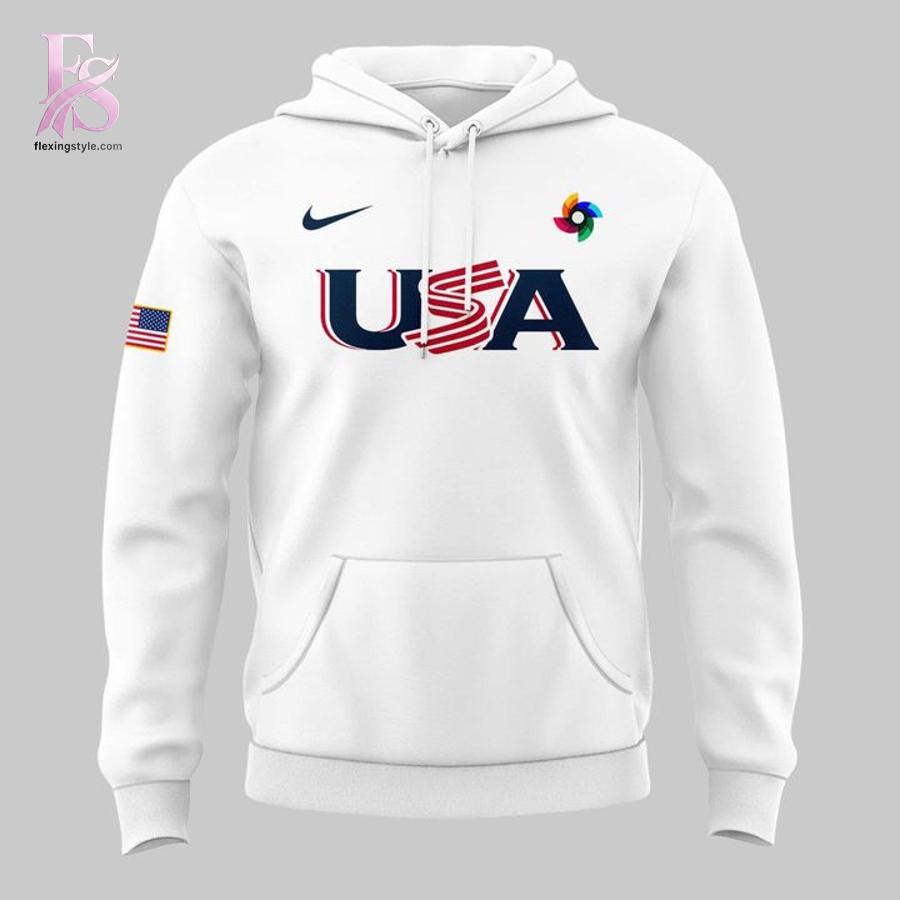 High-quality image of Team USA Baseball uniform 2026 Hoodie 2 with vibrant colors and sharp details.