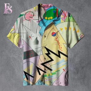 Trendy minimalist fashion piece showcased in The Damned Music for Pleasure Hawaiian Shirt 1 designed for versatile wardrobe styling