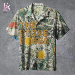 Trendy minimalist fashion piece showcased in The Stone Roses Hawaiian Shirt 1 designed for versatile wardrobe styling