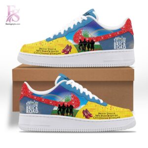 Detailed front view of The Wizard of Oz 2026 Air Force Shoes 2 showing vibrant colors and clean finishing.