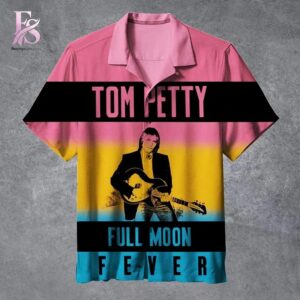 Trendy minimalist fashion piece showcased in Tom Petty Full Moon Fever Hawaiian Shirt 1 designed for versatile wardrobe styling