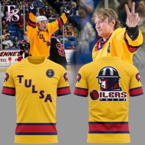 An exclusive team spirit fashion item with vibrant printing and sleek finishing in Tulsa Oilers 918 Collection 25 26 Shirt 1
