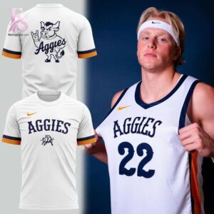 Clear visual showing the style of Utah State Aggies Basketball Spectrum Magic Uniform Hoodie 4.