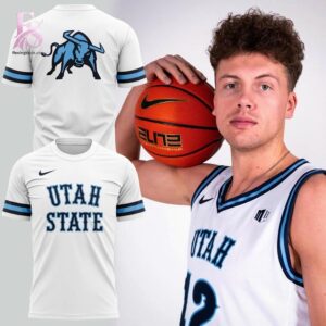 High-quality fashion item made for comfort and durability – Utah State Basketball 80s Throwback Shirt 1
