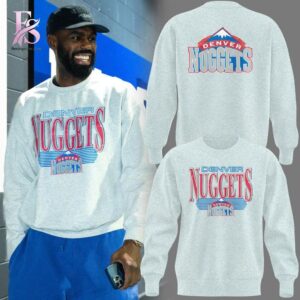 Everyday fashion product image featuring Vintage 1990s Denver Nuggets Logo Graphic Sweatshirt 1.