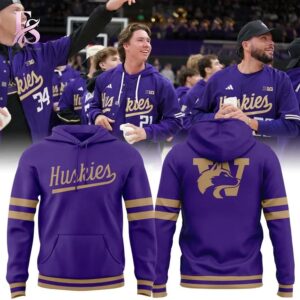 High-quality fashion item made for comfort and durability – Washington Huskies Baseball Classic Uniform Shirt 2