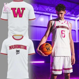 Clear visual showing the style of Washington Huskies Basketball Pink for a Purpose Hoodie 4.