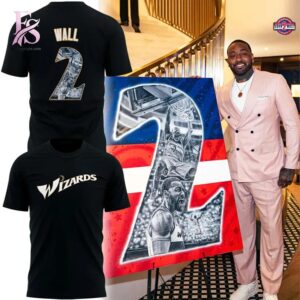 Clear visual showing the style of Washington Wizards John Wall Hoodie 4.