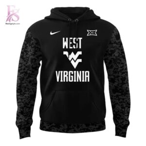 Clear visual showing the style of West Virginia Mountaineers Basketball Coal Rush Uniform Hoodie 2.