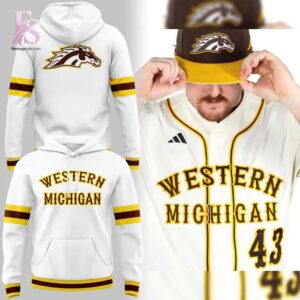 Eye catching apparel design perfect for trend focused outfits in Western Michigan Broncos Throwback Shirt 2