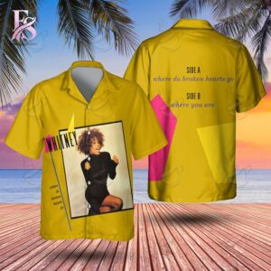Trendy minimalist fashion piece showcased in Where Do Broken Hearts Go Whitney Houston Hawaiian Shirt 1 designed for versatile wardrobe styling