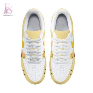 Trendy minimalist fashion piece showcased in Winnie the Pooh Nike Air Force 1 2 designed for versatile wardrobe styling