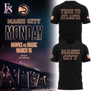 Casual outfit featuring 2026 Atlanta Hawks Magic City True To Atlanta Hoodie 3 with modern and comfortable design.