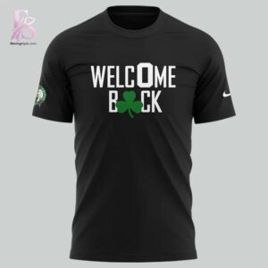 Detailed product image of 2026 Jayson Tatum Welc0me Back Boston Celtics T Shirt 2 with eye-catching style and smooth finish.