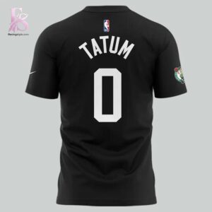 Detailed product image of 2026 Jayson Tatum Welc0me Back Boston Celtics T Shirt 3 with eye-catching style and smooth finish.