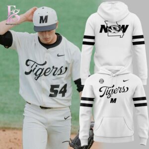 Detailed view of a fashionable apparel design in 2026 Missouri Tigers Alternate White Shirt 2, capturing the texture, colors, and stylish elements of the garment.