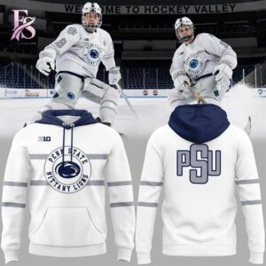 Detailed product image of 2026 Penn State Nittany Lions Hockey White Uniform Hoodie 1 with eye-catching style and smooth finish.