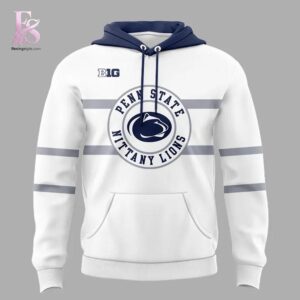 Detailed product image of 2026 Penn State Nittany Lions Hockey White Uniform Hoodie 2 with eye-catching style and smooth finish.