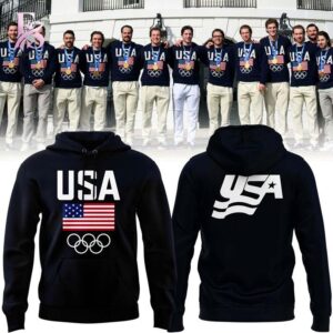 Modern fashion clothing displayed in 2026 USA Hockey Olympic Flag Uniform Hoodie 1, designed for comfort, versatility, and effortless everyday style.