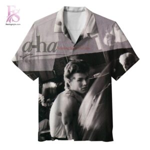Unisex Hawaiian shirt designed with exotic floral motifs and comfortable relaxed silhouette – A ha Bunting High and Low Hawaiian Shirt 1