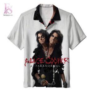 Stylish short-sleeve Hawaiian shirt ideal for summer parties and vacation outfits – Alice Cooper Paranormal Hawaiian Shirt 1