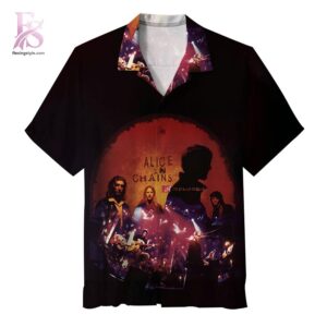 Beach-ready Hawaiian shirt with all-over tropical print and soft premium fabric – Alice In Chains MTV Unplugged Album Hawaiian Shirt 1