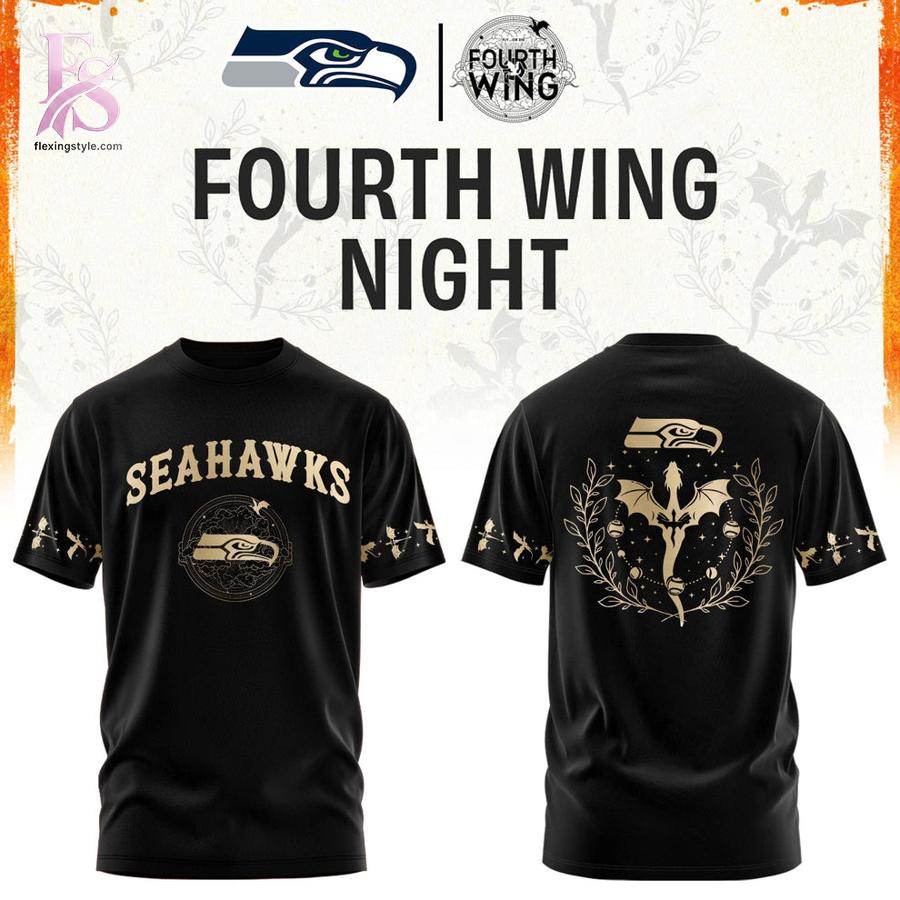 Bring new energy to your look with All Team NFL x Fourth Wings Night 2026 Black T Shirt 2.