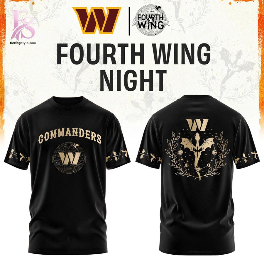 Bring new energy to your look with All Team NFL x Fourth Wings Night 2026 Black T Shirt 3.