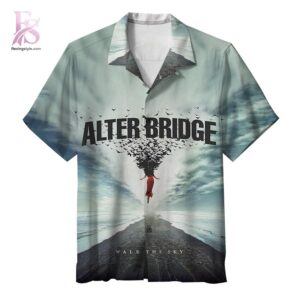 Beach-ready Hawaiian shirt with all-over tropical print and soft premium fabric – Alter Bridge Walk the Sky Album Hawaiian Shirt 1