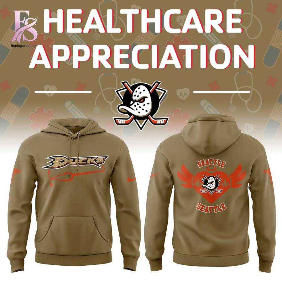 Wear it your way with Anaheim Ducks Healthcare Appreciation Night 2026 Hoodie 1.
