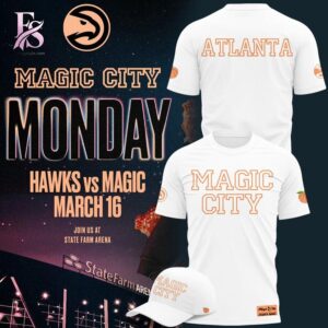 Casual outfit featuring Atlanta Hawks MAGIC CITY White Hoodie 3 with modern and comfortable design.