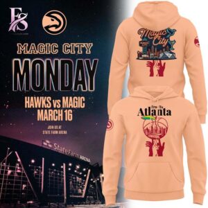 Casual outfit featuring Atlanta Hawks True To Atlanta 2026 Cream Hoodie 1 with modern and comfortable design.