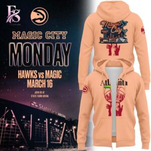 Casual outfit featuring Atlanta Hawks True To Atlanta 2026 Cream Hoodie 4 with modern and comfortable design.