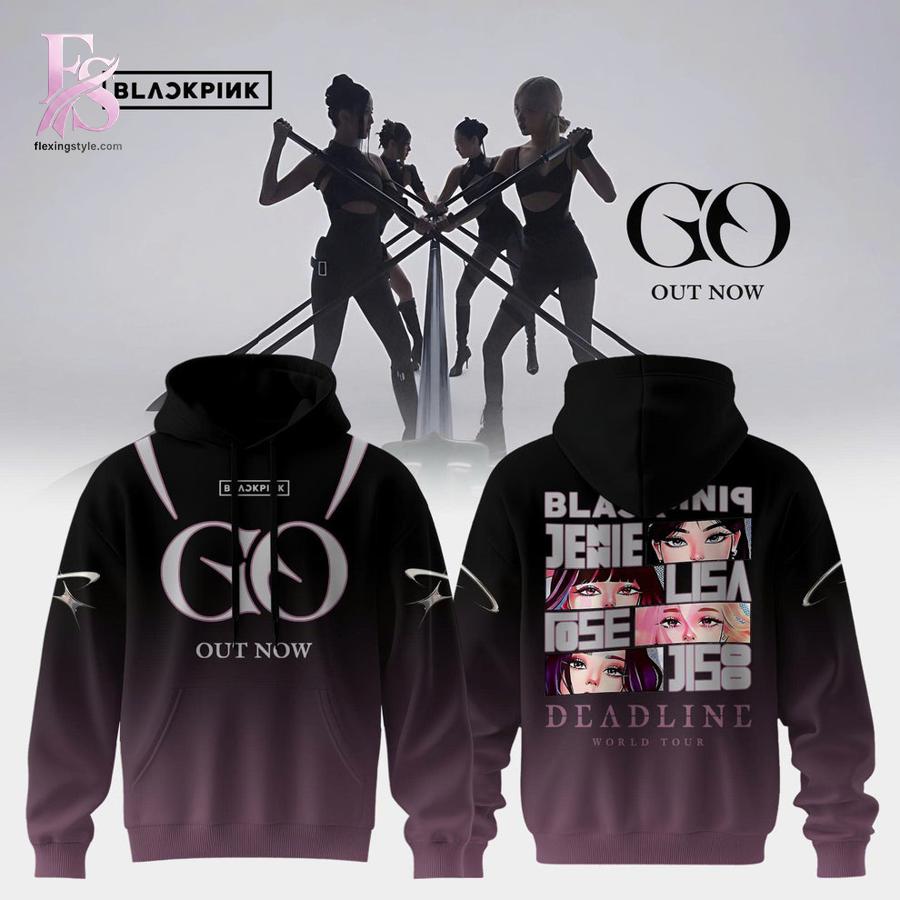 Clear product photo of BLACKPINK GO OUT NOW Hoodie 1 showing a stylish design and comfortable everyday look.