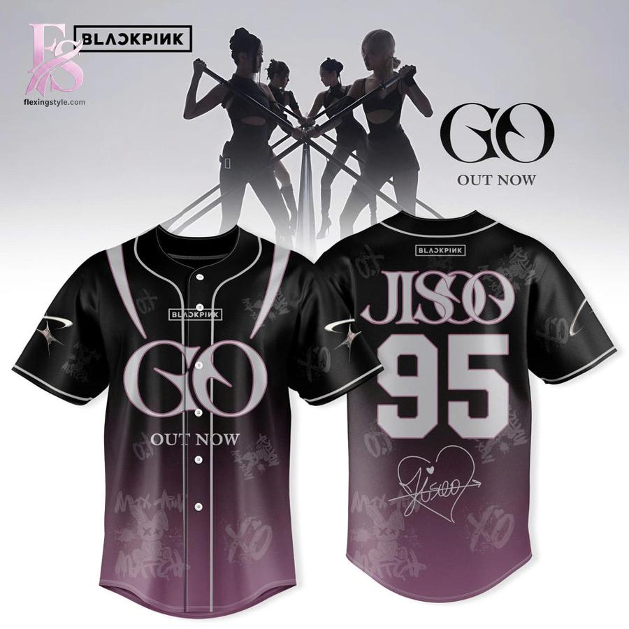Detailed product image of BLACKPINK GO OUT NOW Jisoo Baseball Jersey 1 with eye-catching style and smooth finish.