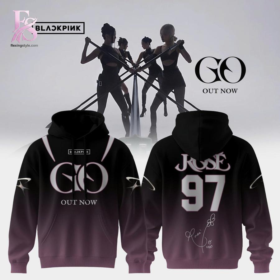 Stylish fashion piece featured in BLACKPINK GO OUT NOW Rose Hoodie 1, highlighting modern design, comfortable fabric, and a trendy look perfect for everyday wear.