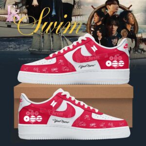 Bring new energy to your look with BTS Swim Arirang Album Air Force Shoes 3.