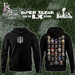 Contemporary unisex fashion design displayed in Bad Bunny Super Tazon Helmet Hoodie 1 ideal for casual and urban wear